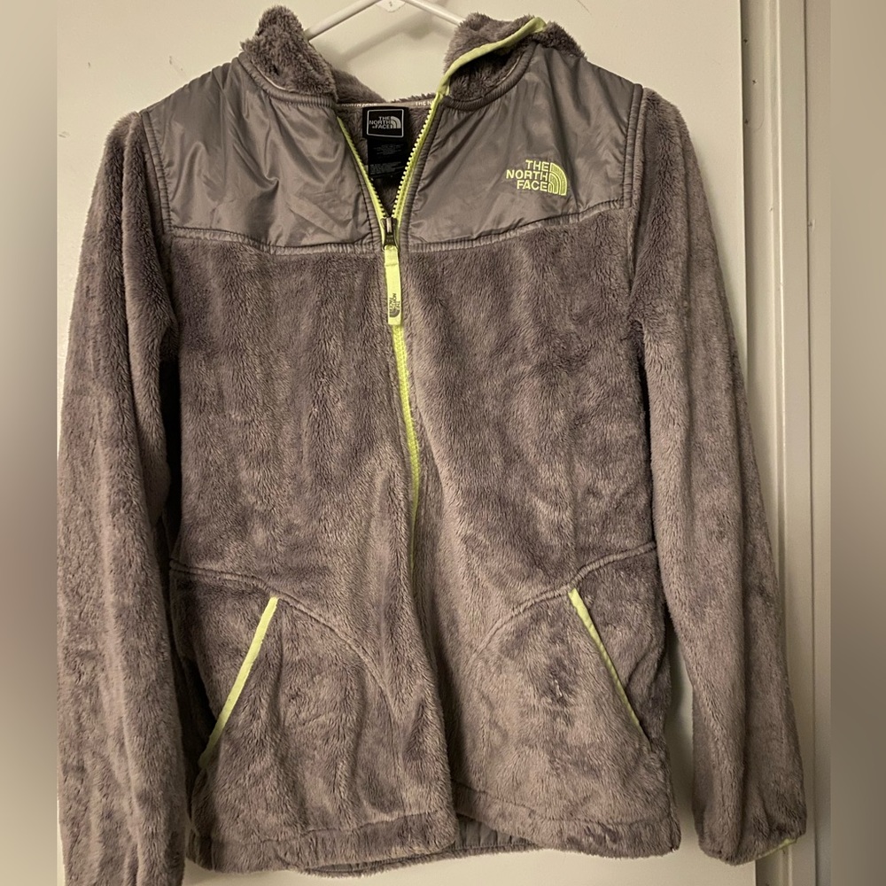The North Face grey girls fleece jacket - Picture 3 of 4